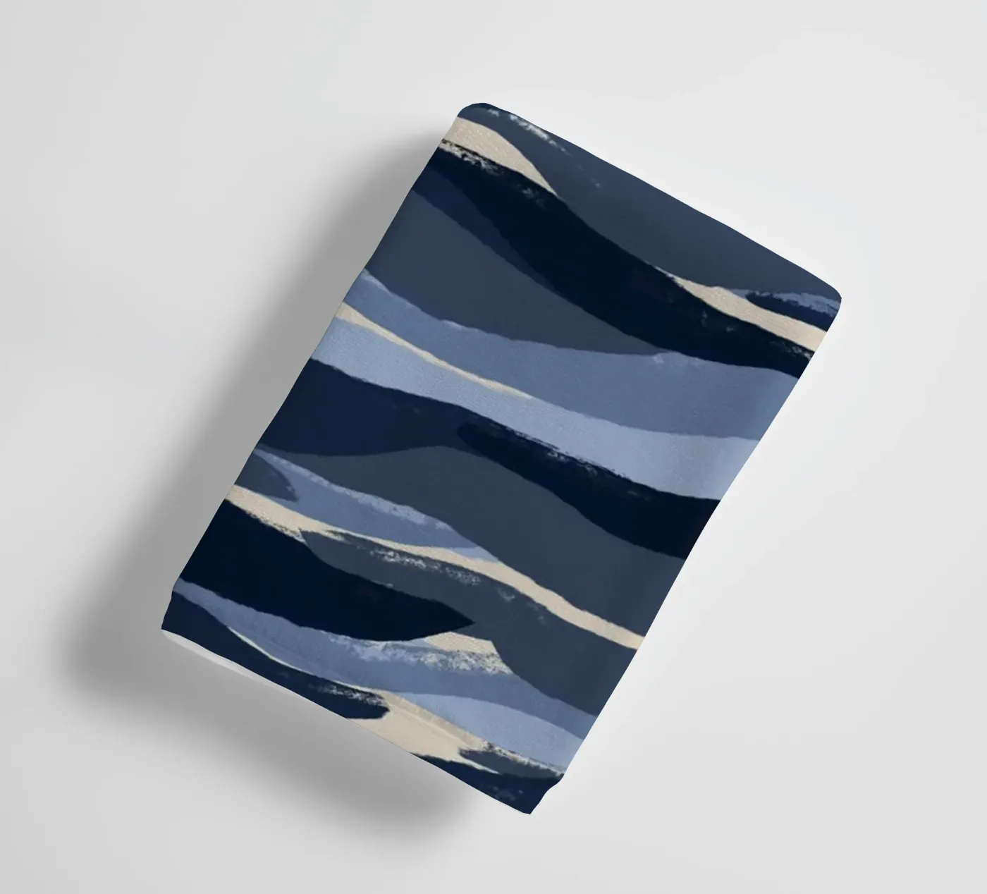 Blue Waves Pattern badhanddoek van treechild