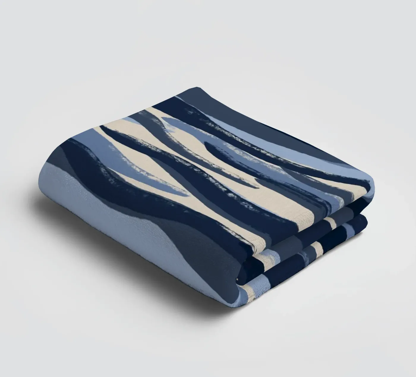 Blue Waves Pattern towel by treechild