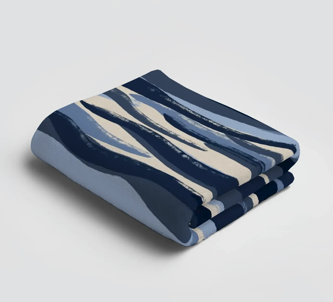 Blue Waves Pattern asciugamano da bagno da treechild