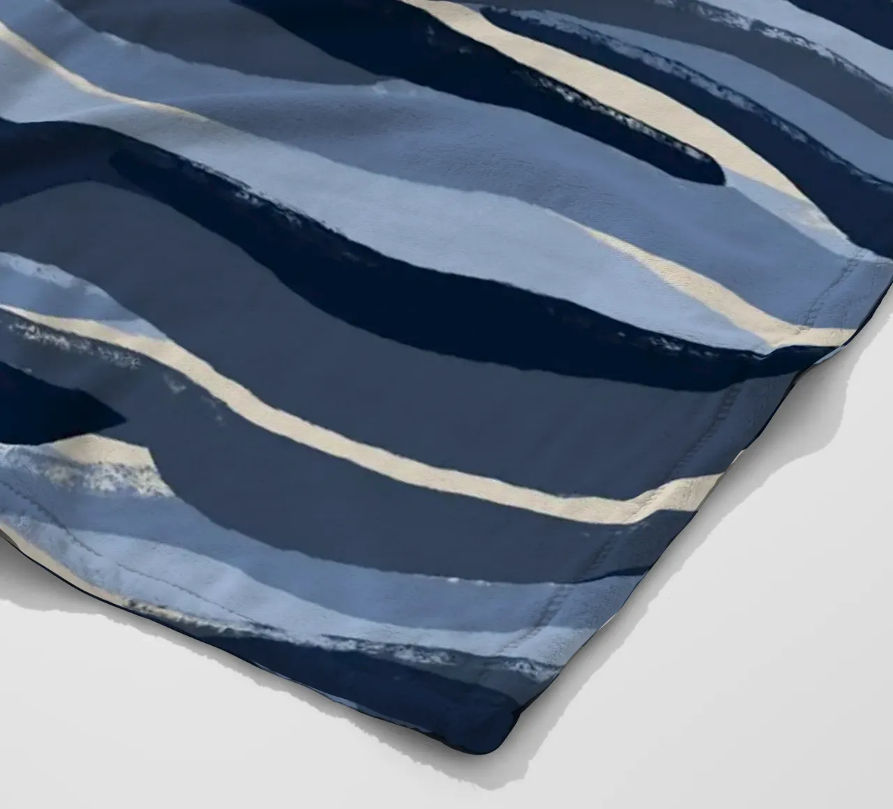 Blue Waves Pattern fleecedeken van treechild