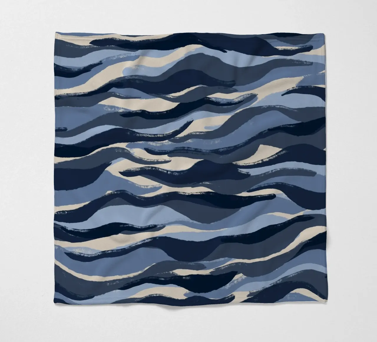 Blue Waves Pattern fleecedeken van treechild