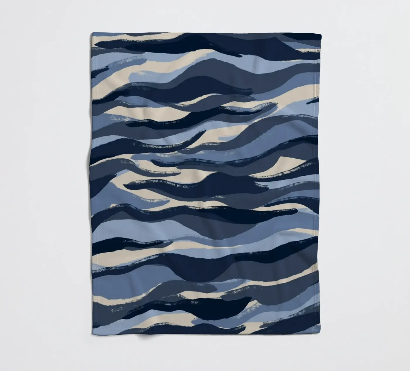 Blue Waves Pattern fleecedeken van treechild