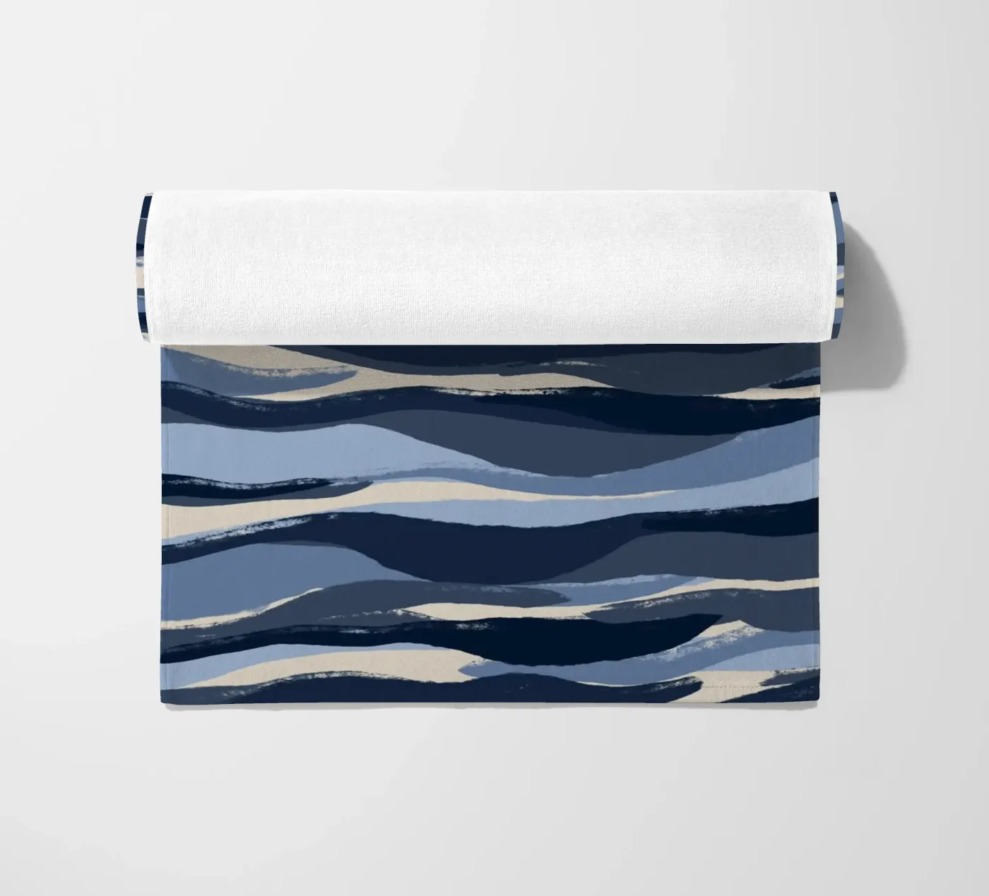 Blue Waves Pattern strandhanddoek van treechild