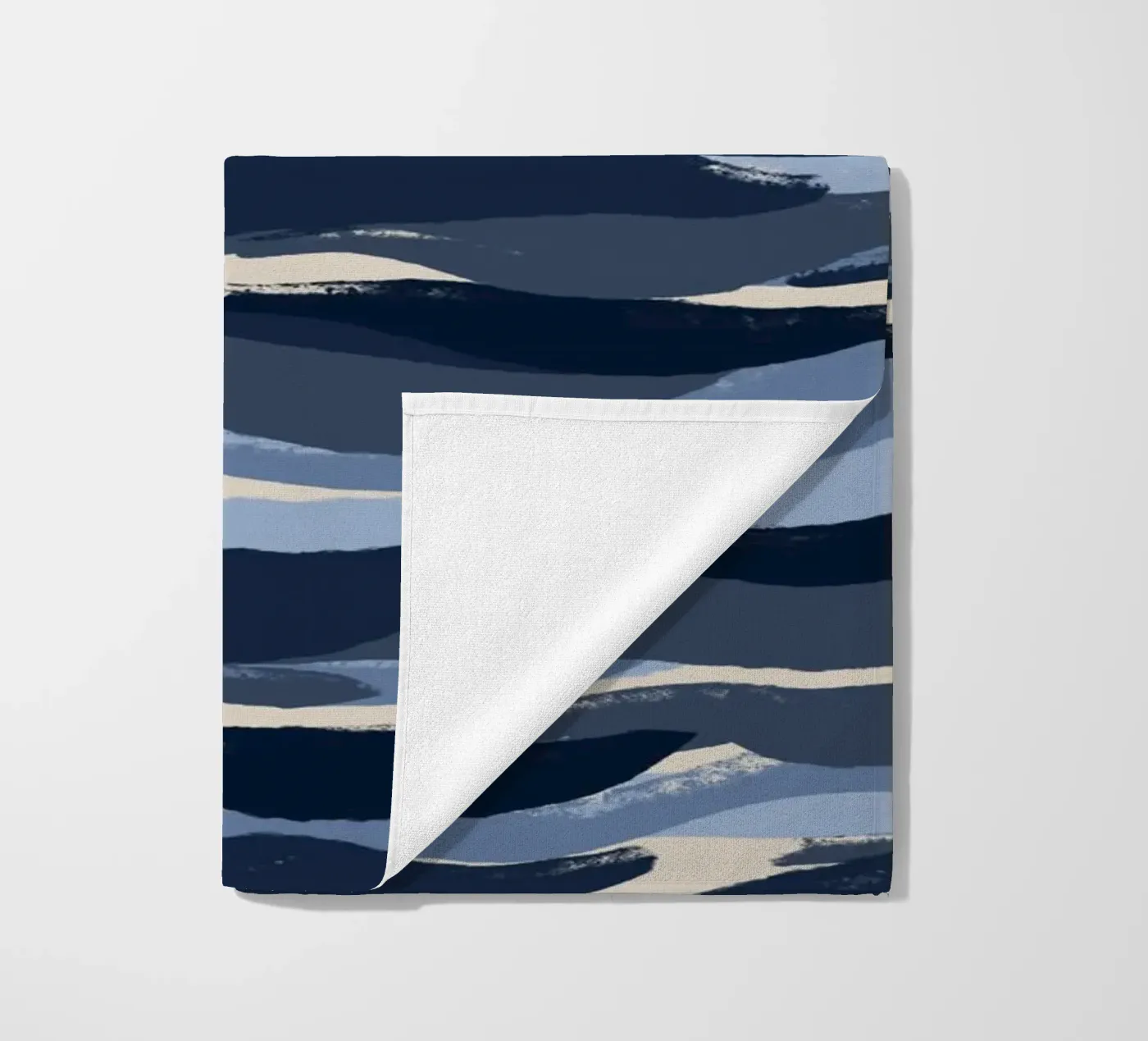 Blue Waves Pattern strandhanddoek van treechild