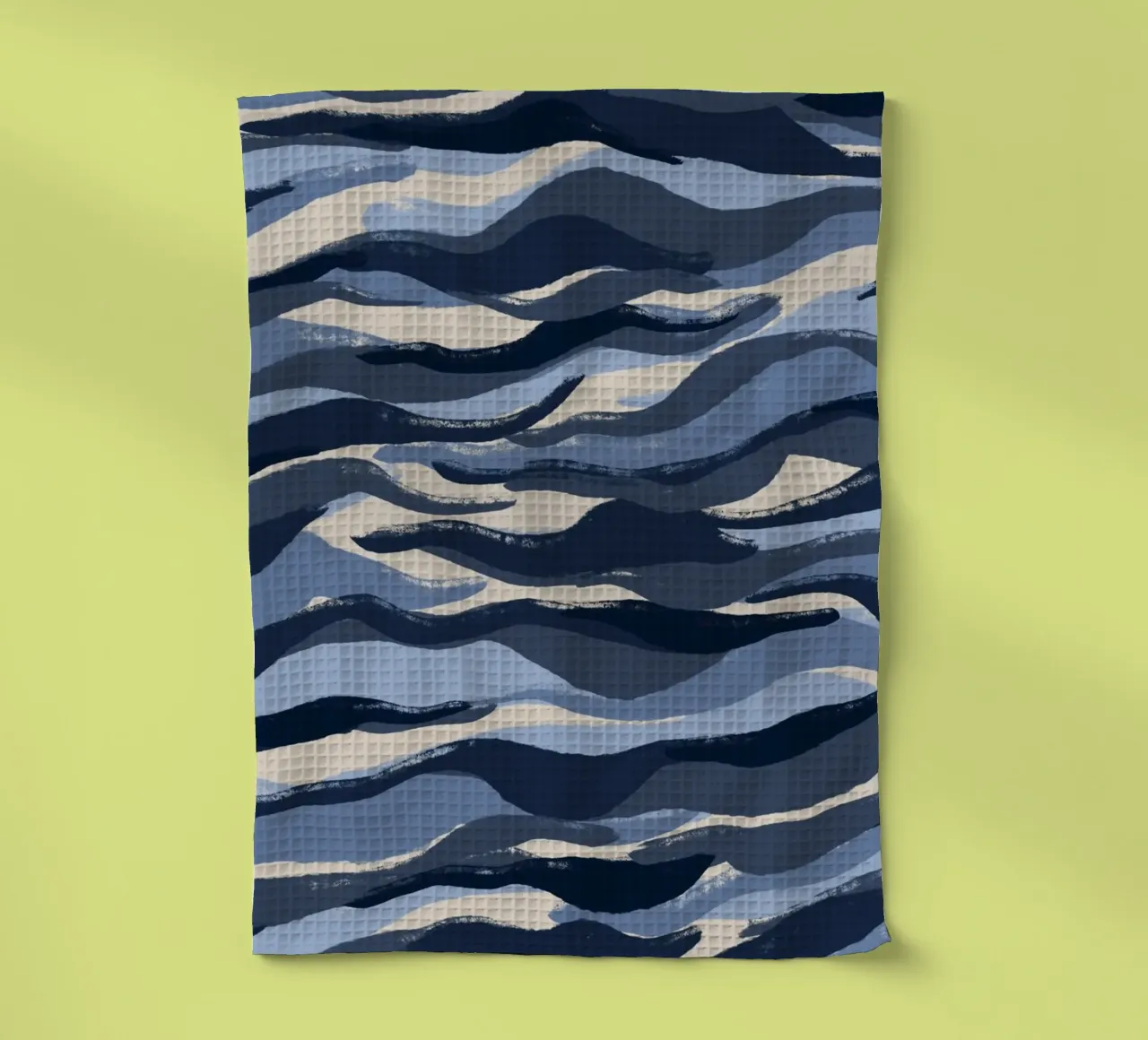 Blue Waves Pattern canovaccio da cucina da treechild