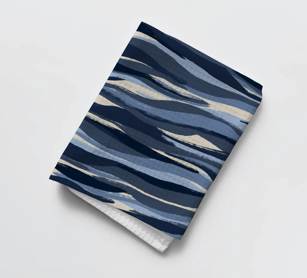 Blue Waves Pattern canovaccio da cucina da treechild