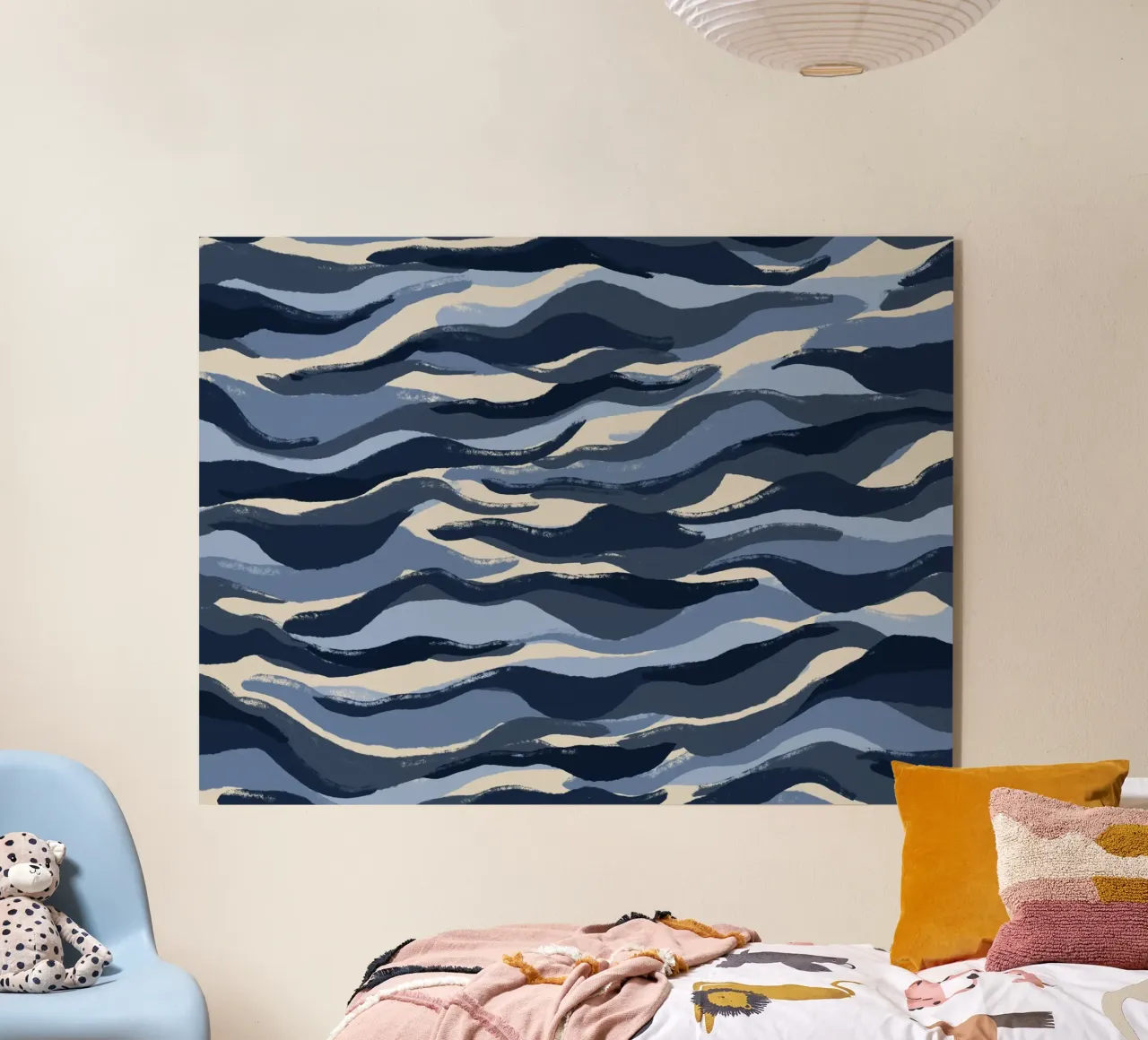 Blue Waves Pattern acryl van treechild