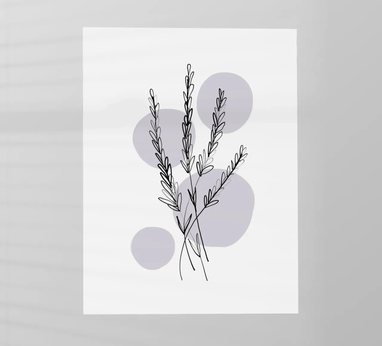 Alina Buffiere - Delicate Botanicals - Lavendar pellicola backlit da The Artcircle