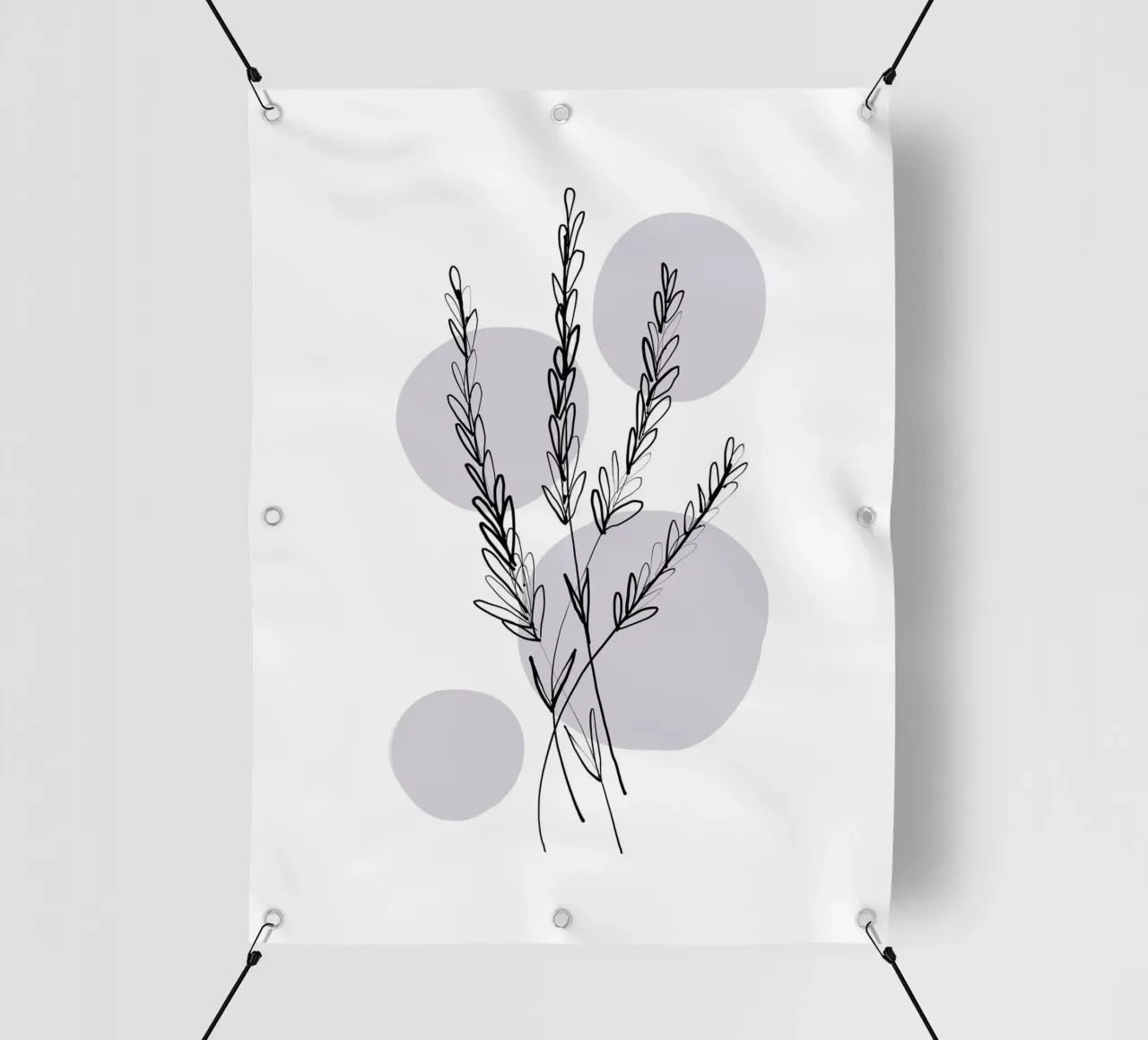 Alina Buffiere - Delicate Botanicals - Lavendar telo in pvc da The Artcircle