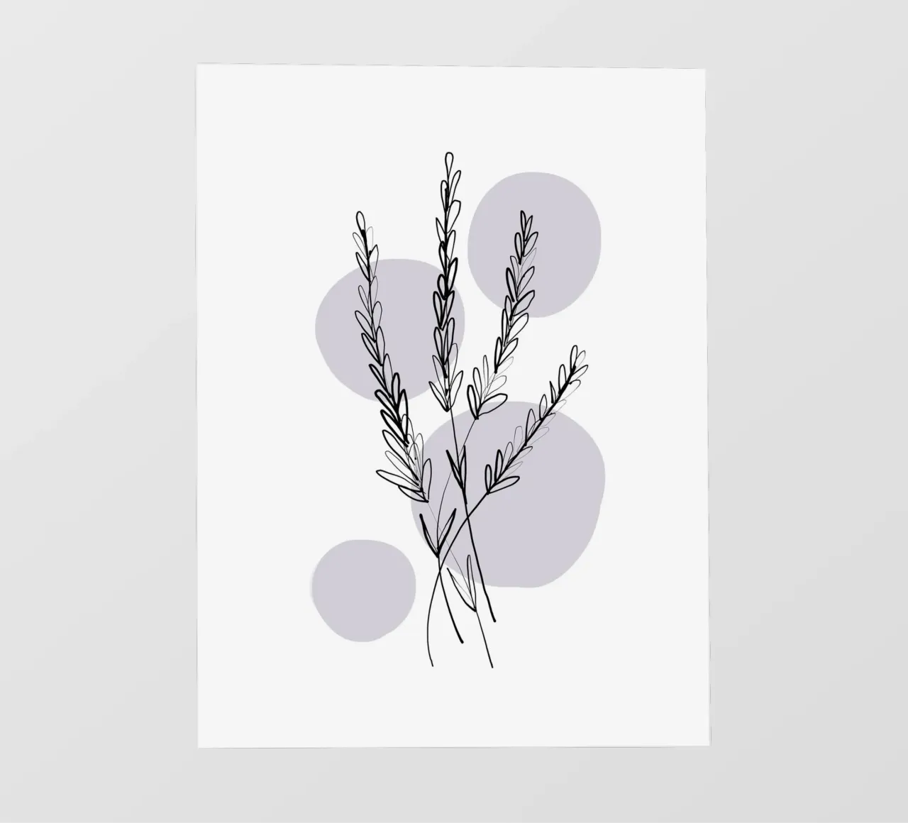 Alina Buffiere - Delicate Botanicals - Lavendar telo in pvc da The Artcircle