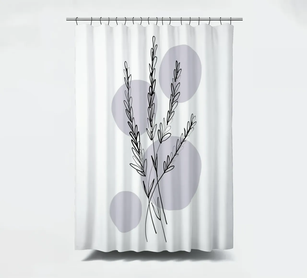 Alina Buffiere - Delicate Botanicals - Lavendar tenda da doccia da The Artcircle