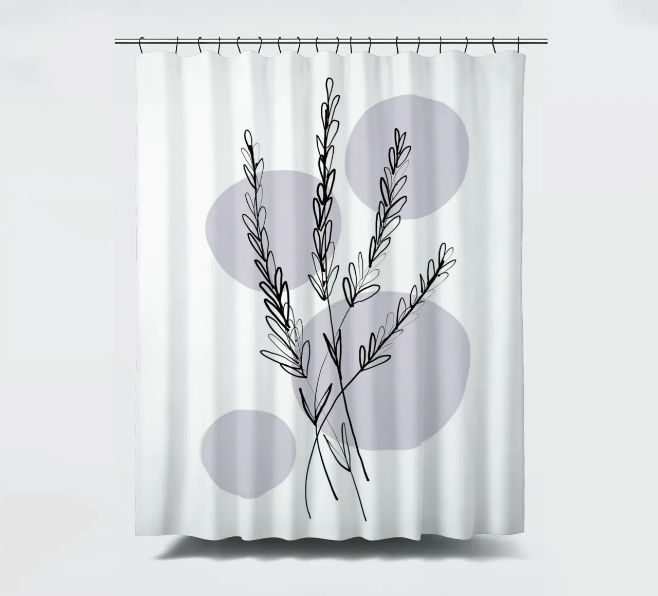 Alina Buffiere - Delicate Botanicals - Lavendar tenda da doccia da The Artcircle