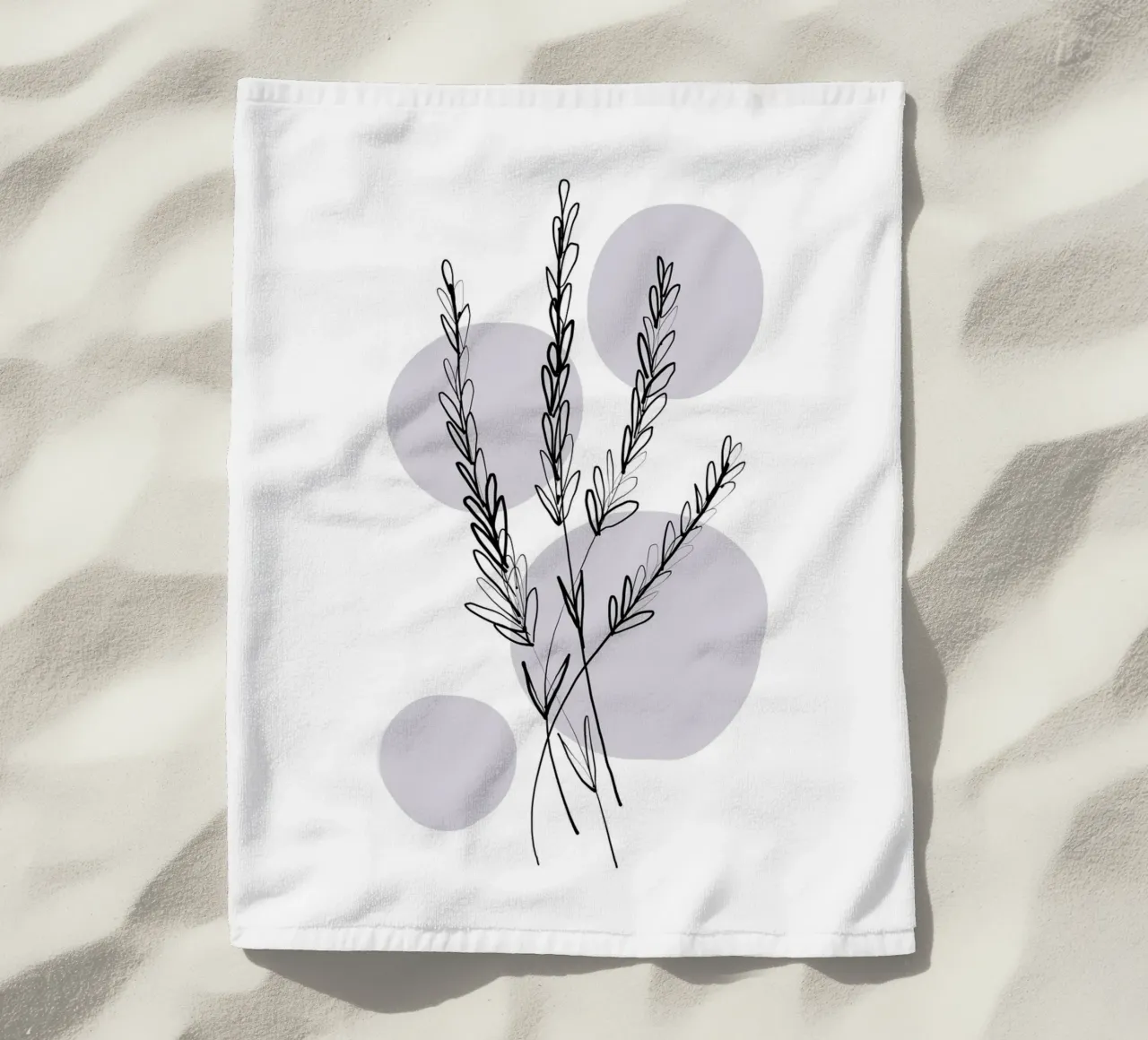 Alina Buffiere - Delicate Botanicals - Lavendar telo mare da The Artcircle