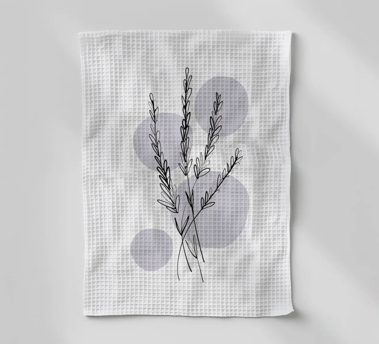 Alina Buffiere - Delicate Botanicals - Lavendar canovaccio da cucina da The Artcircle