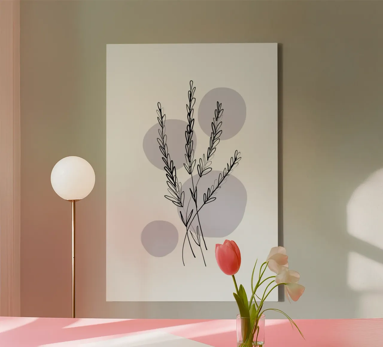 Alina Buffiere - Delicate Botanicals - Lavendar tela con Cornice a cassetta da The Artcircle