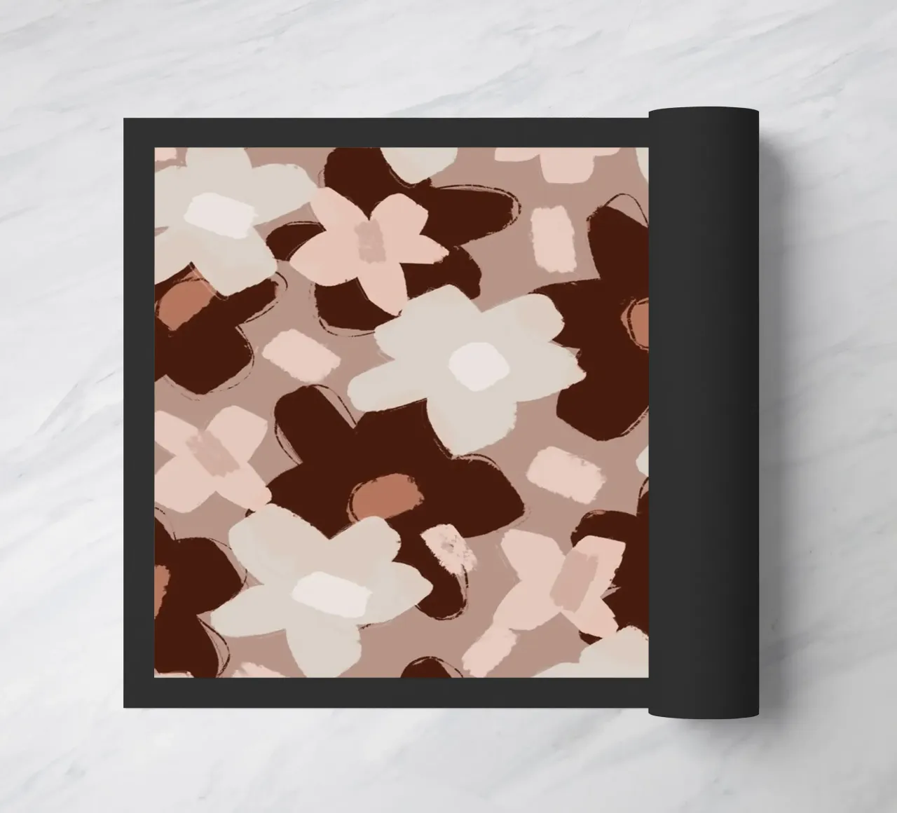 Pastel Flower Pattern deurmat van treechild