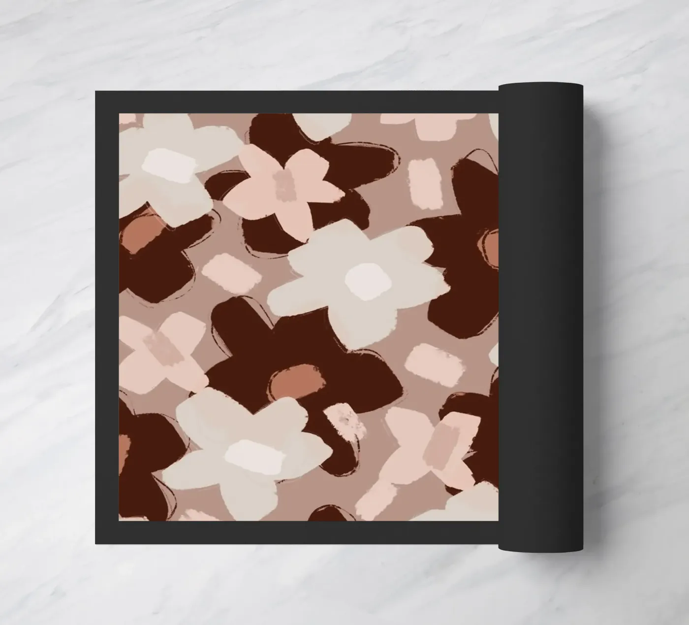 Pastel Flower Pattern doormat by treechild