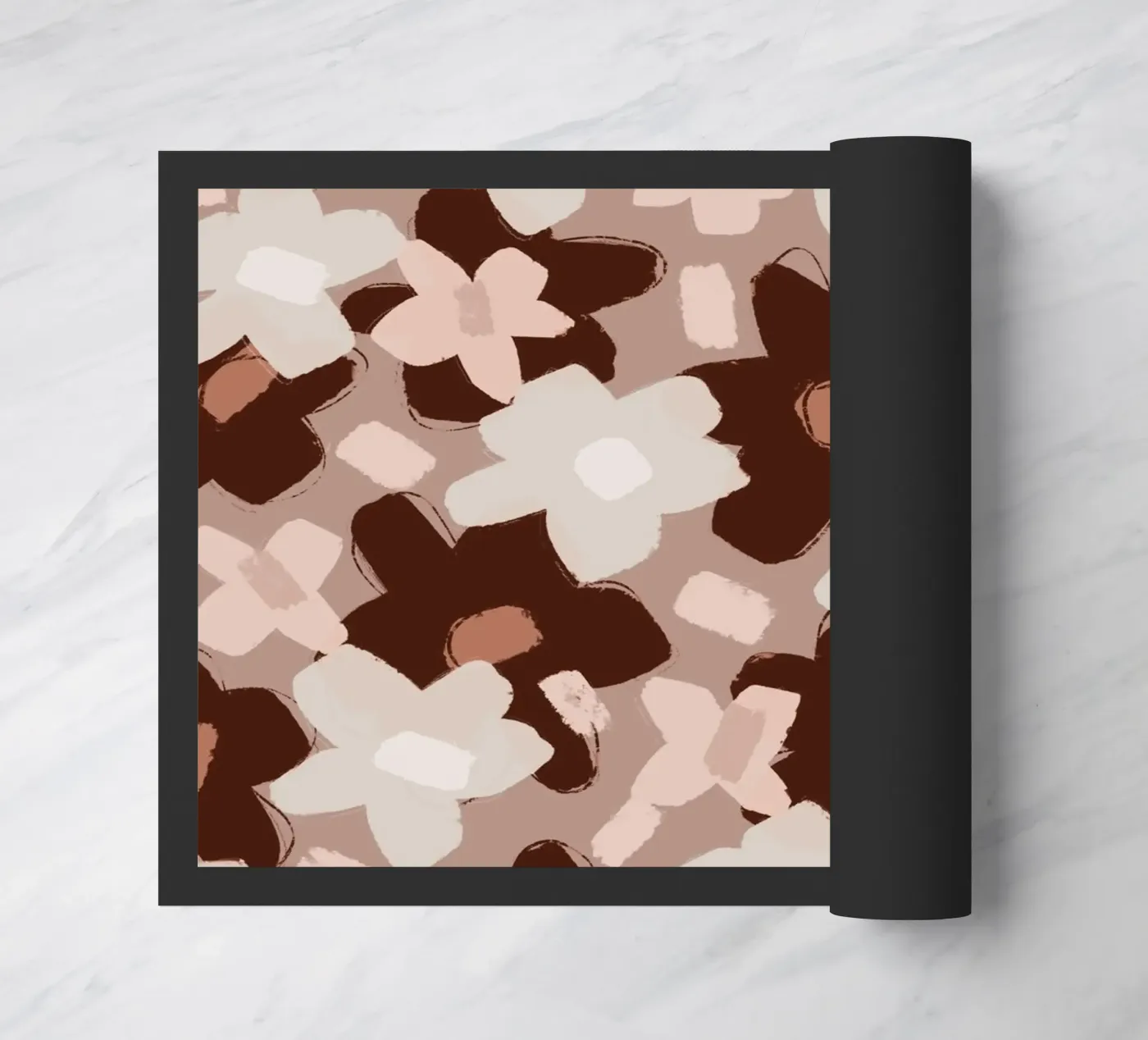 Pastel Flower Pattern doormat by treechild