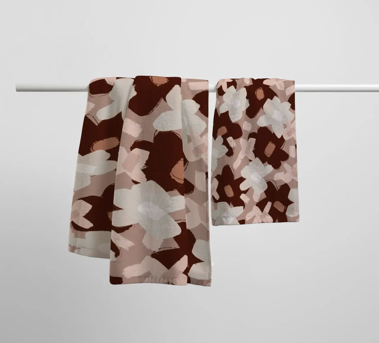 Pastel Flower Pattern asciugamano da bagno da treechild