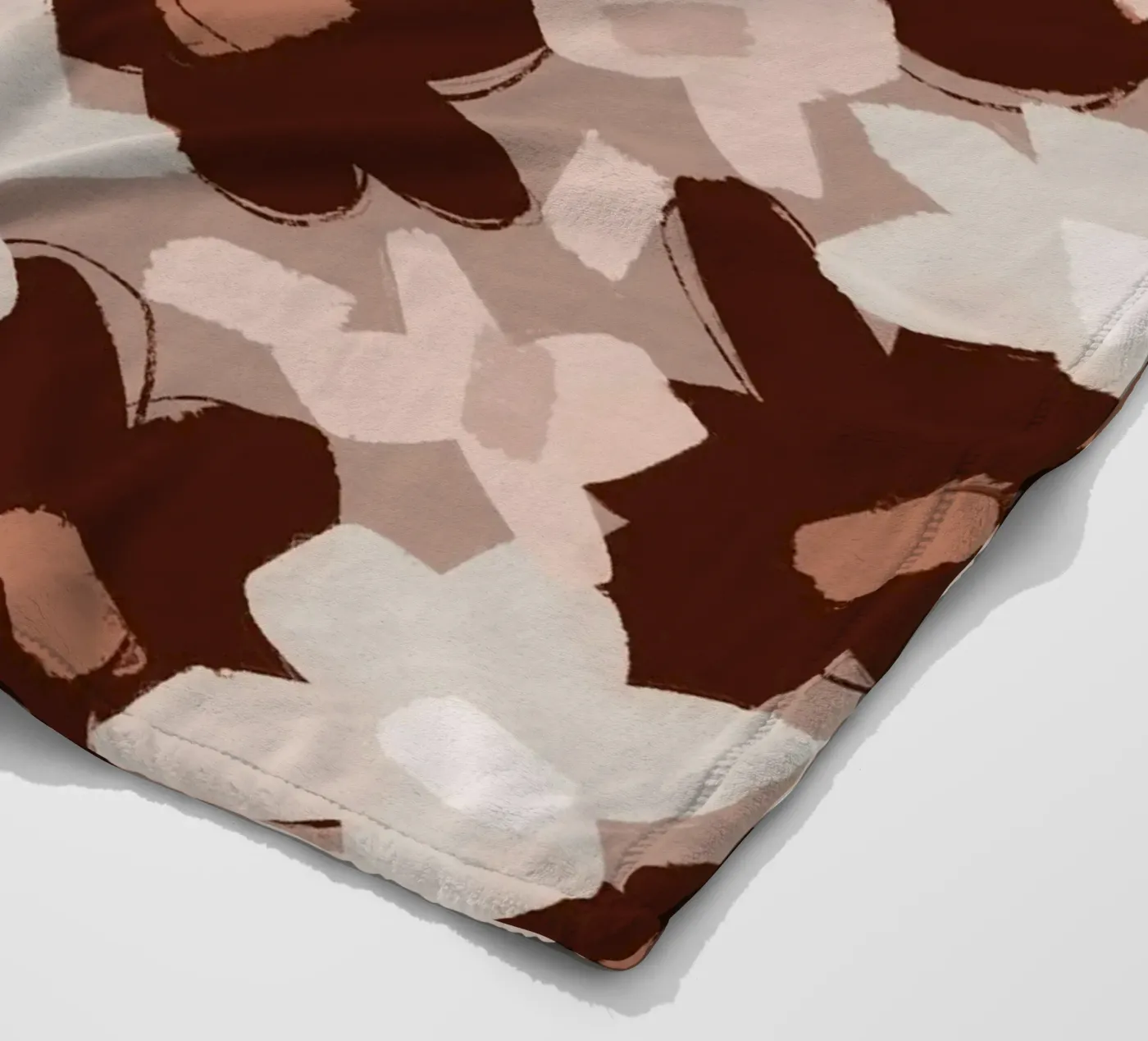 Pastel Flower Pattern Fleecedecke von treechild