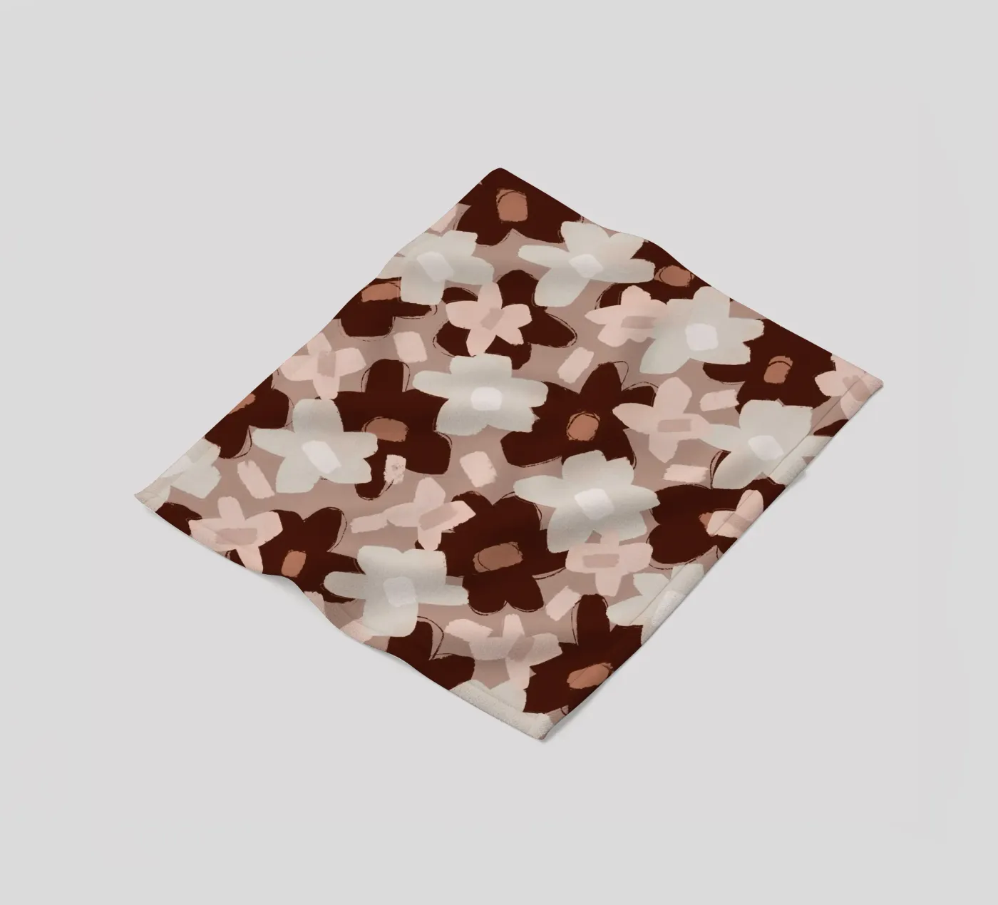 Pastel Flower Pattern Fleecedecke von treechild