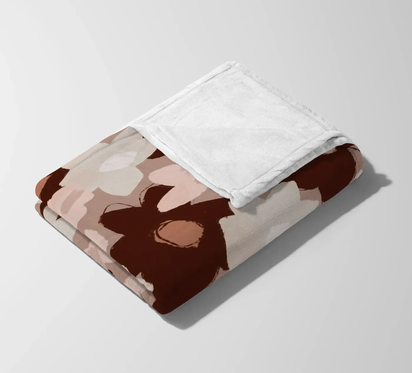 Pastel Flower Pattern Fleecedecke von treechild