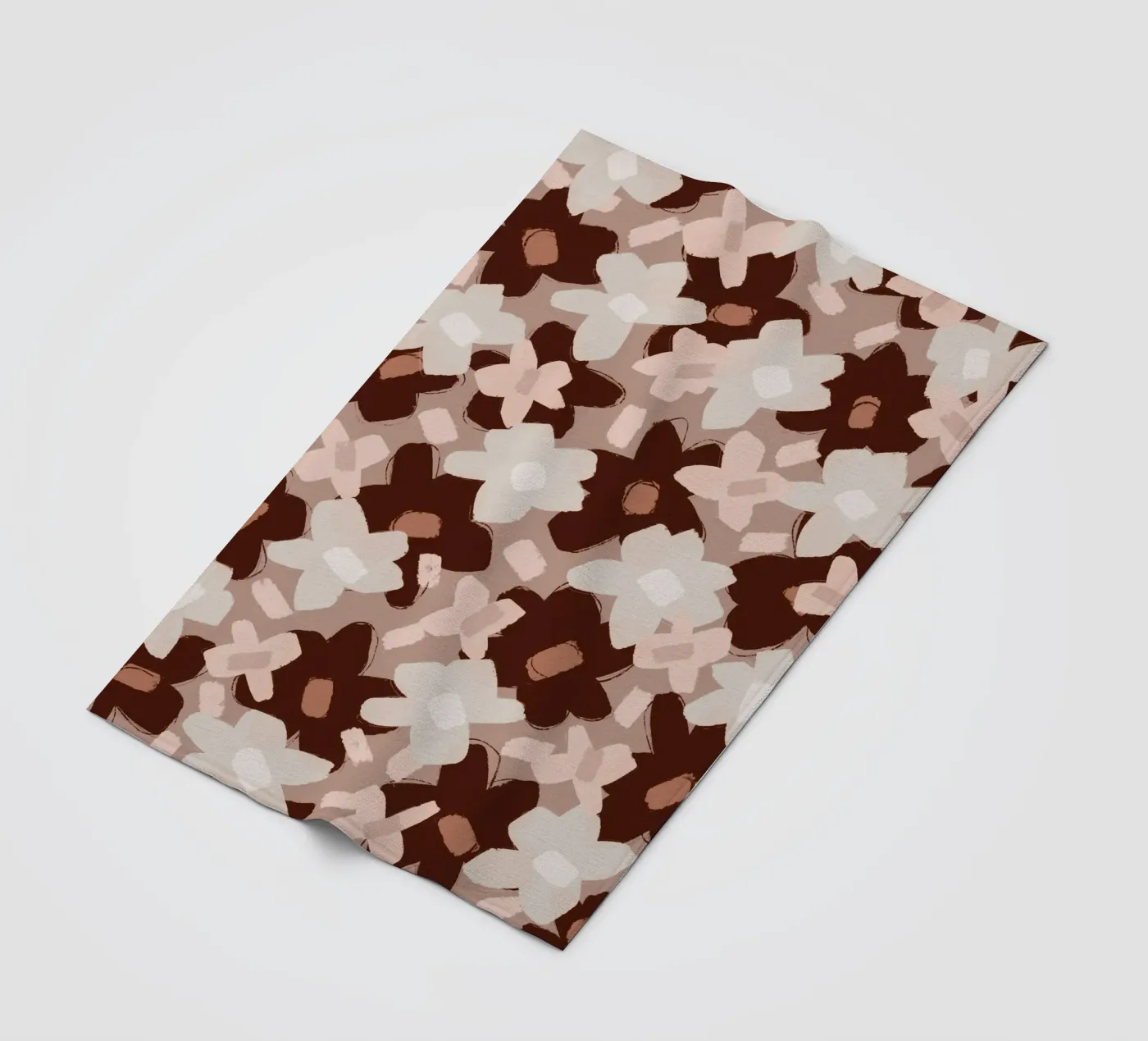 Pastel Flower Pattern Fleecedecke von treechild