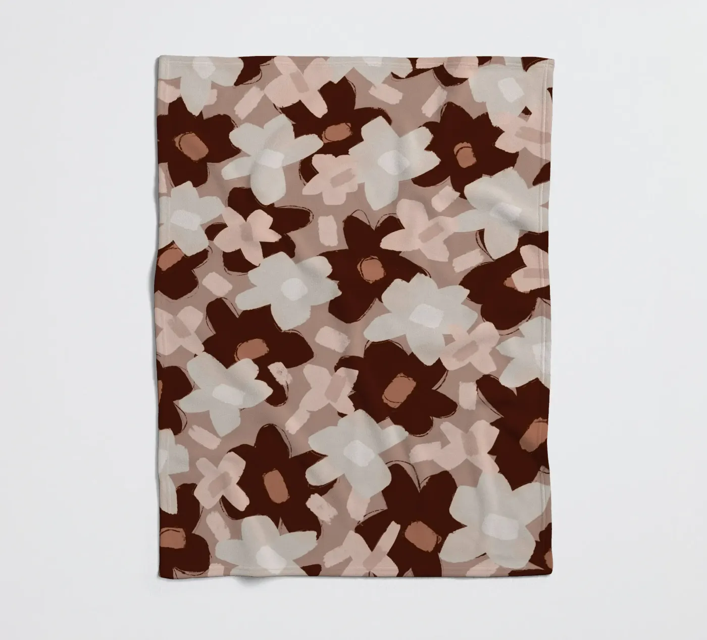 Pastel Flower Pattern Fleecedecke von treechild