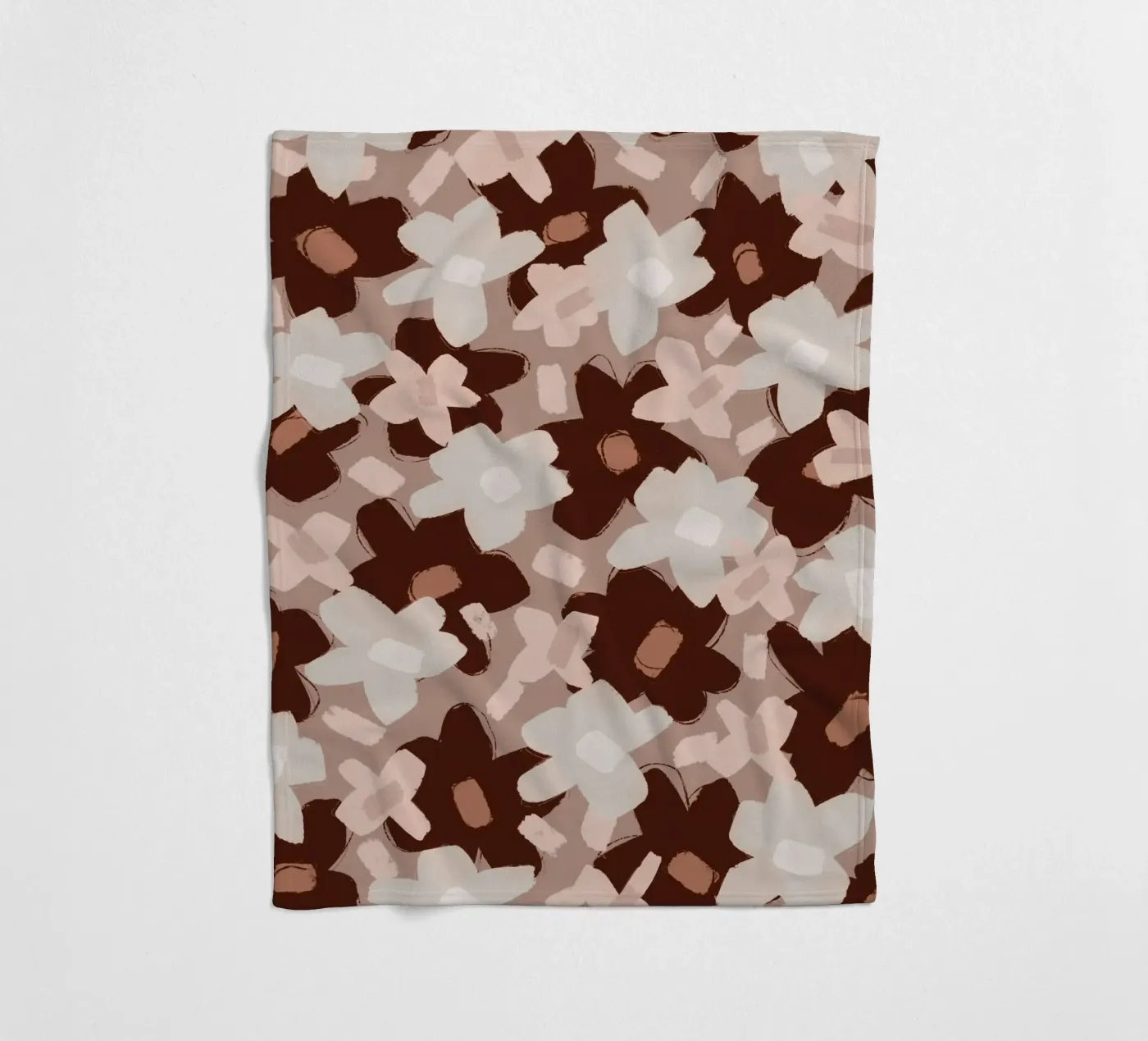 Pastel Flower Pattern Fleecedecke von treechild