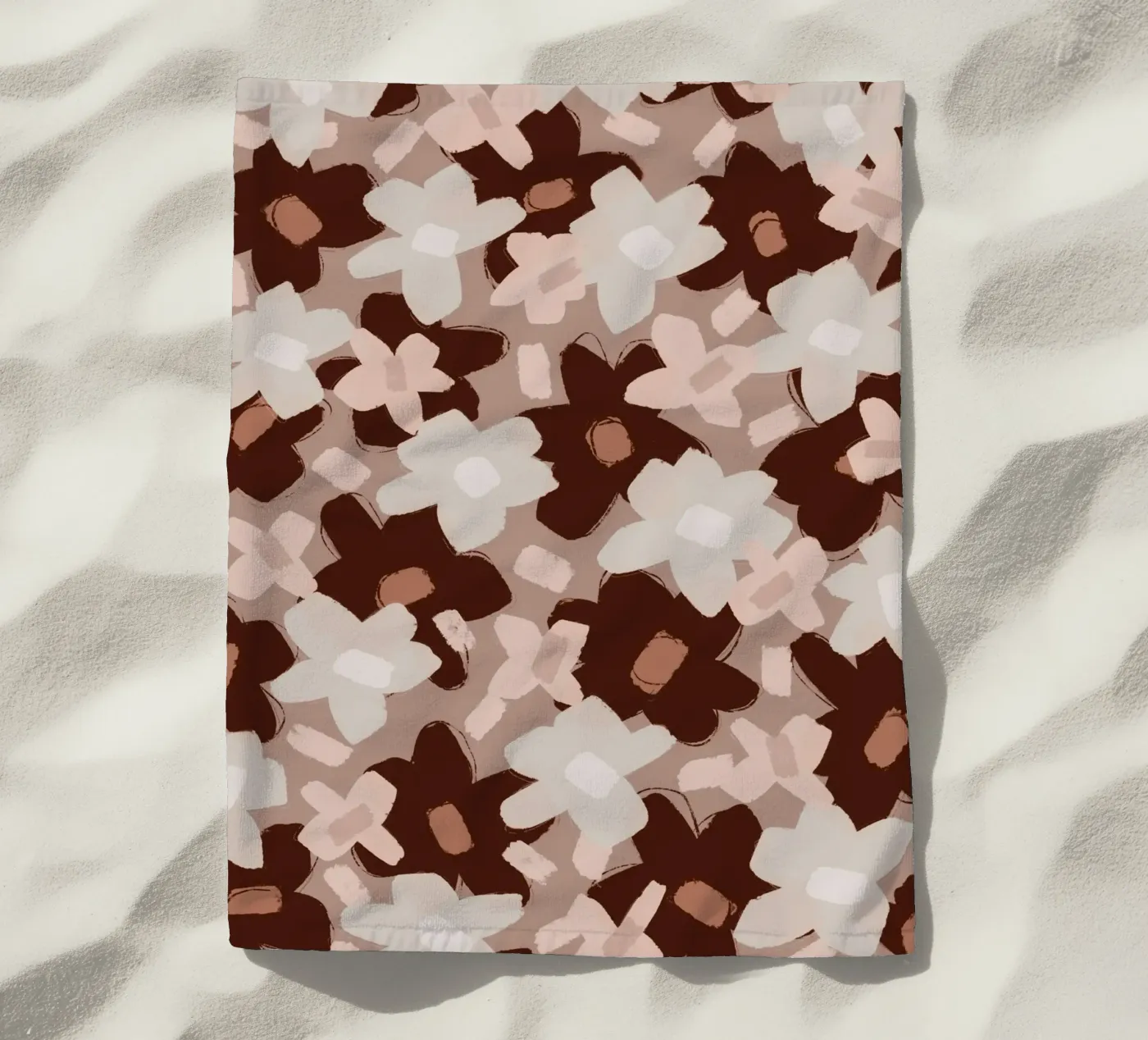 Pastel Flower Pattern telo mare da treechild