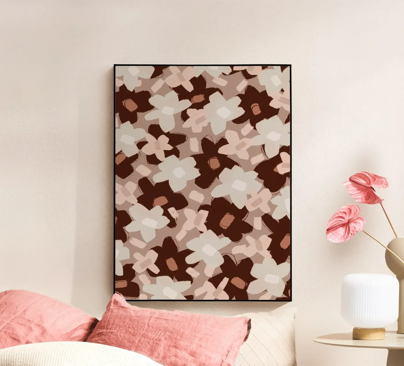 Pastel Flower Pattern Acryl-Glas von treechild