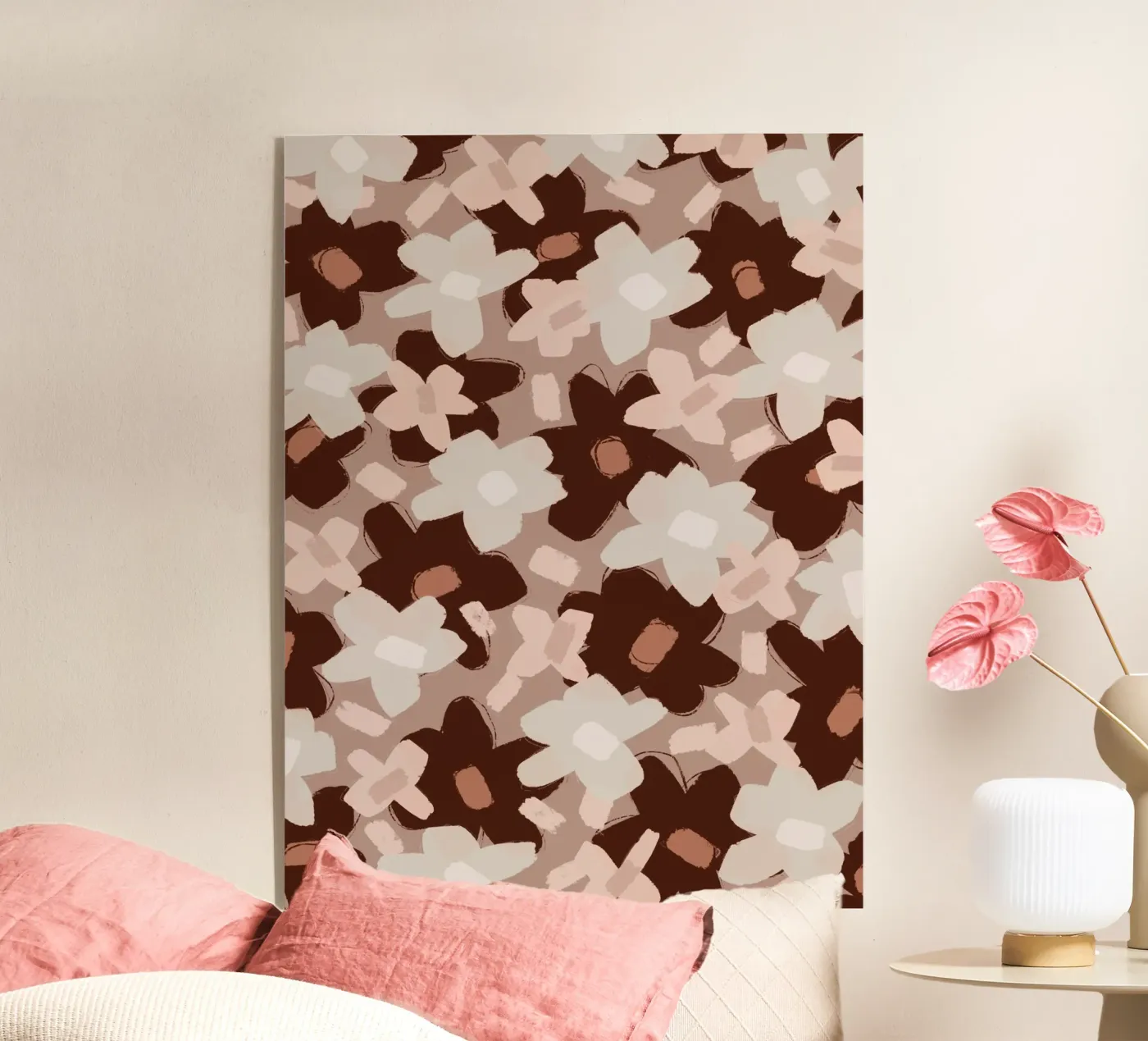 Pastel Flower Pattern Acryl-Glas von treechild