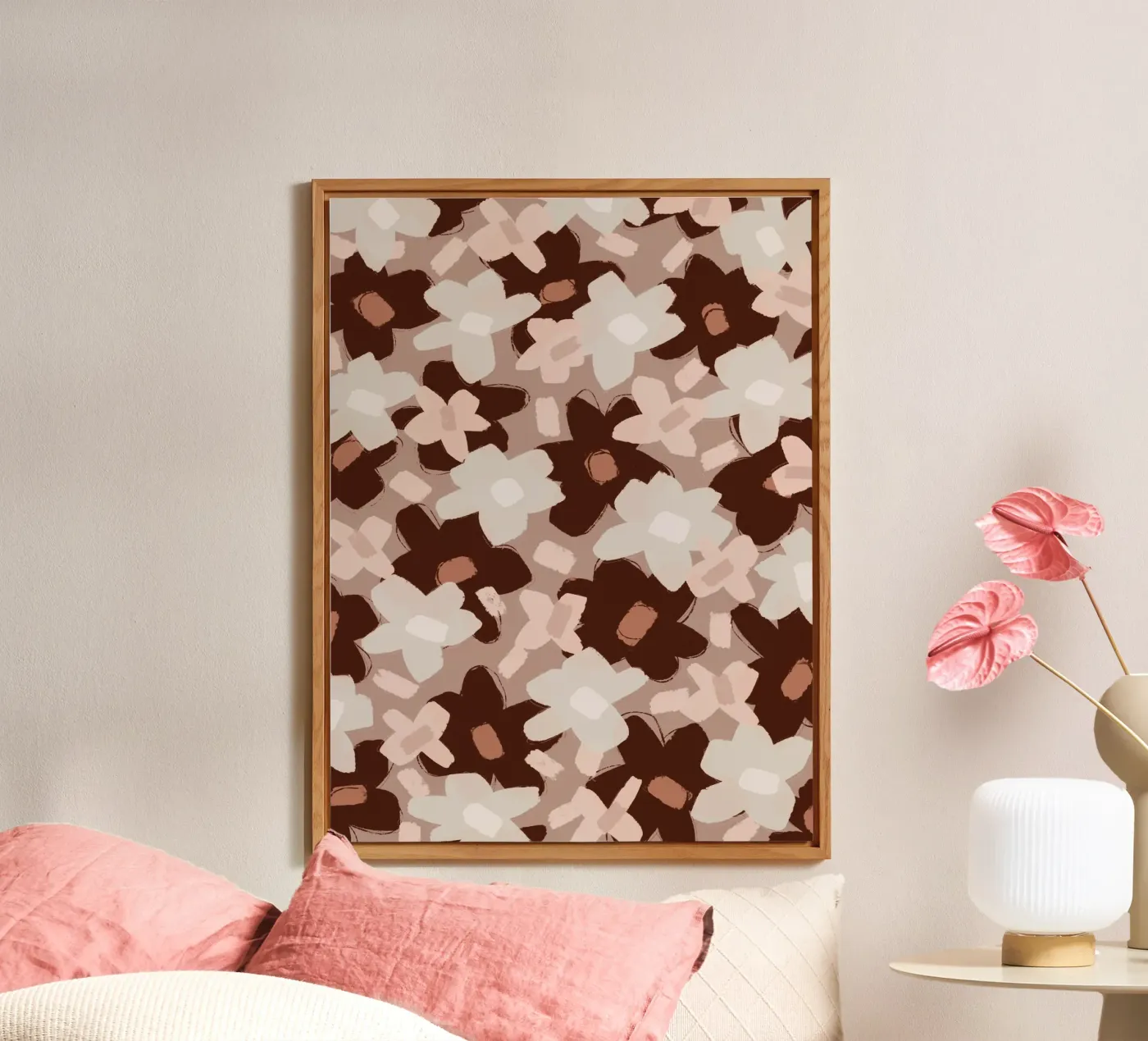 Pastel Flower Pattern alluminio dibond da treechild