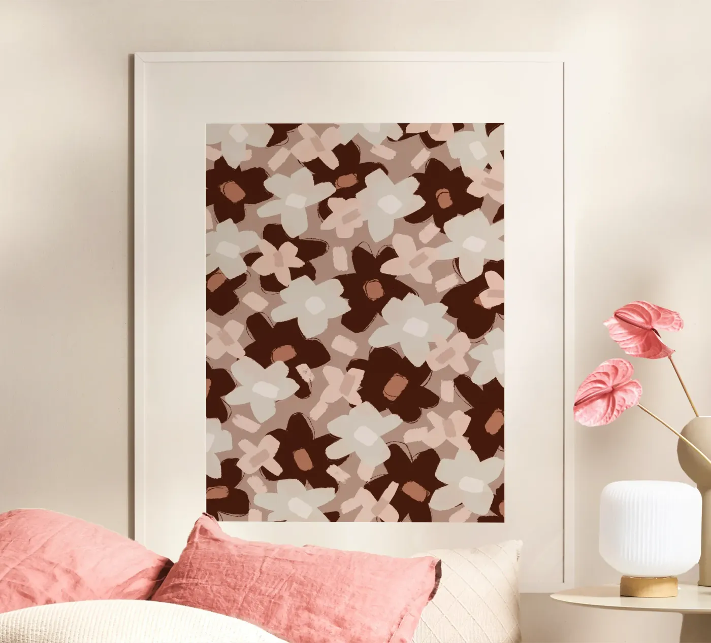 Pastel Flower Pattern poster by treechild