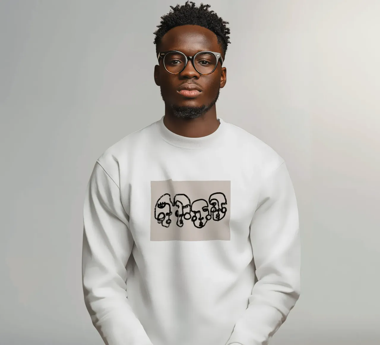 Four Faces felpa da treechild