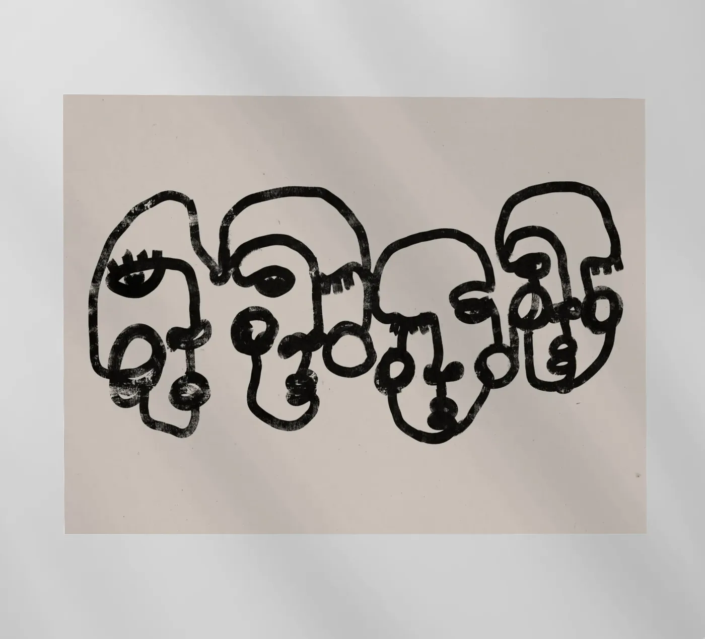 Four Faces backlit folie van treechild