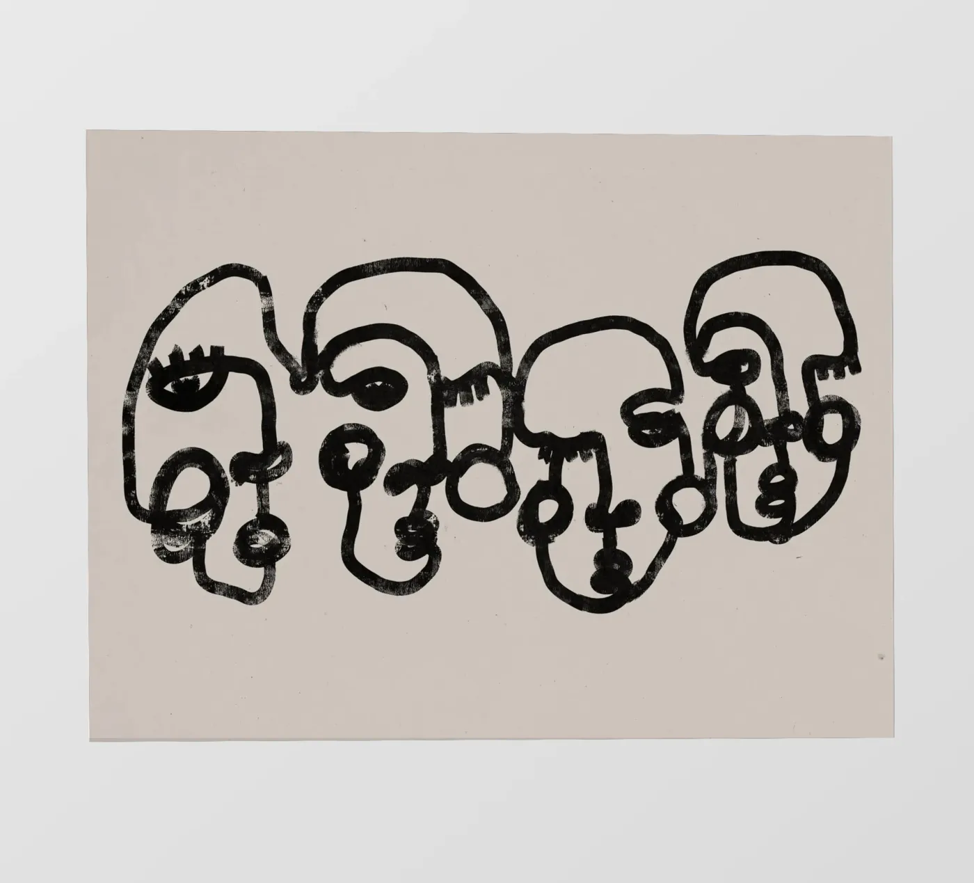 Four Faces backlit folie van treechild