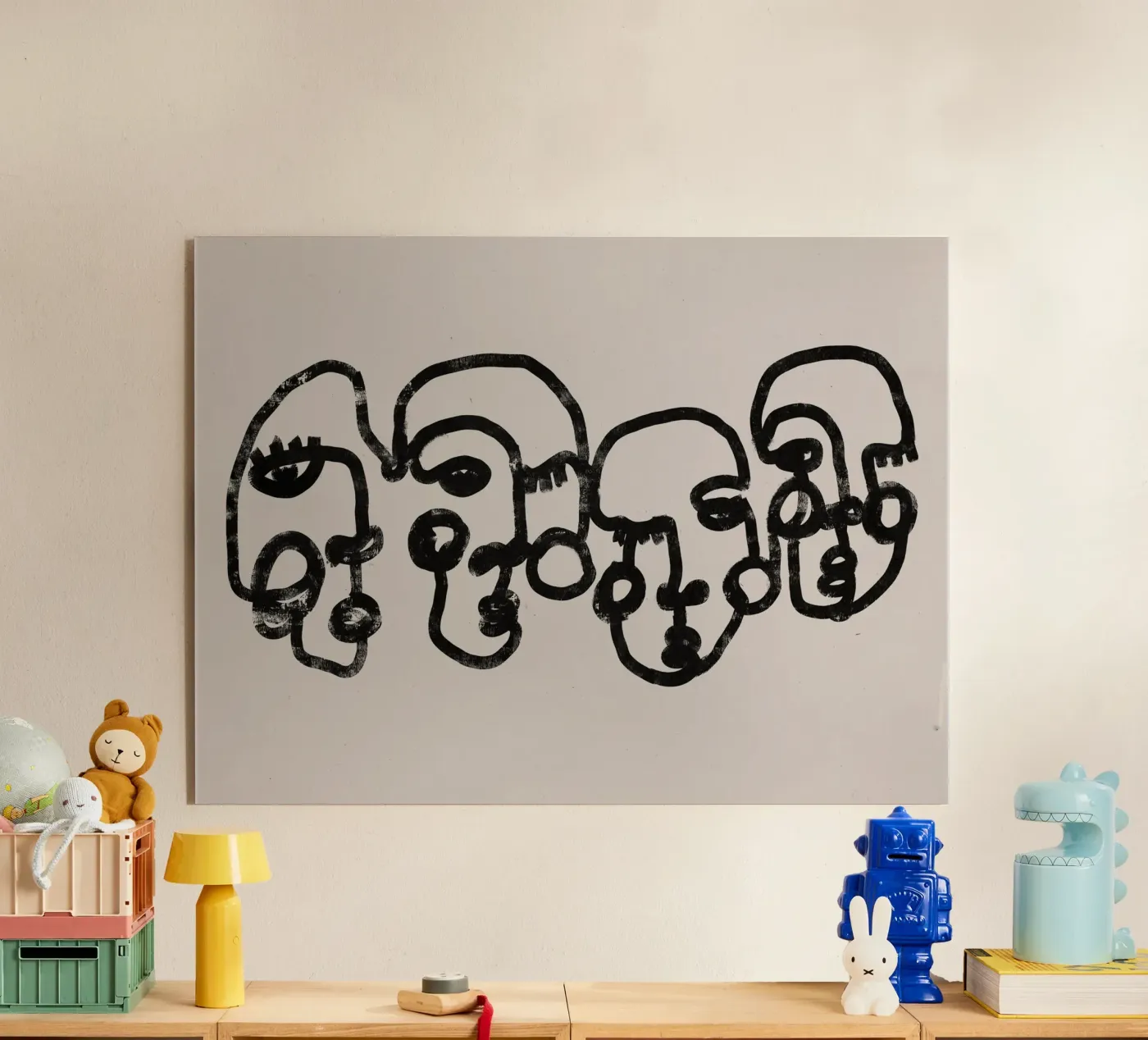 Four Faces acryl van treechild
