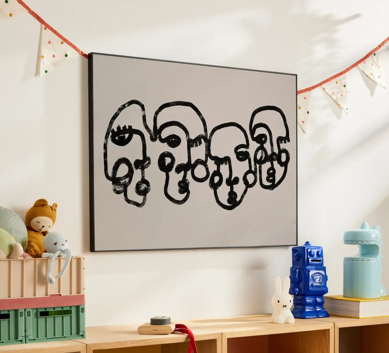 Four Faces Alu-Dibond von treechild