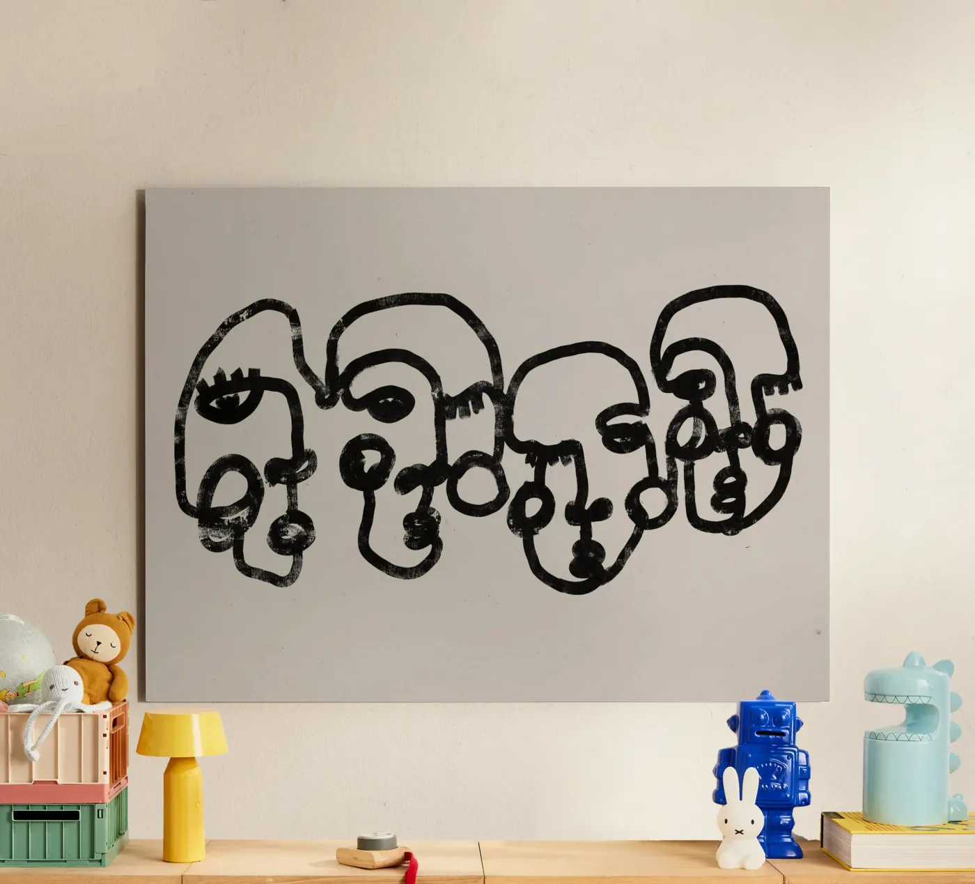 Four Faces alluminio dibond da treechild