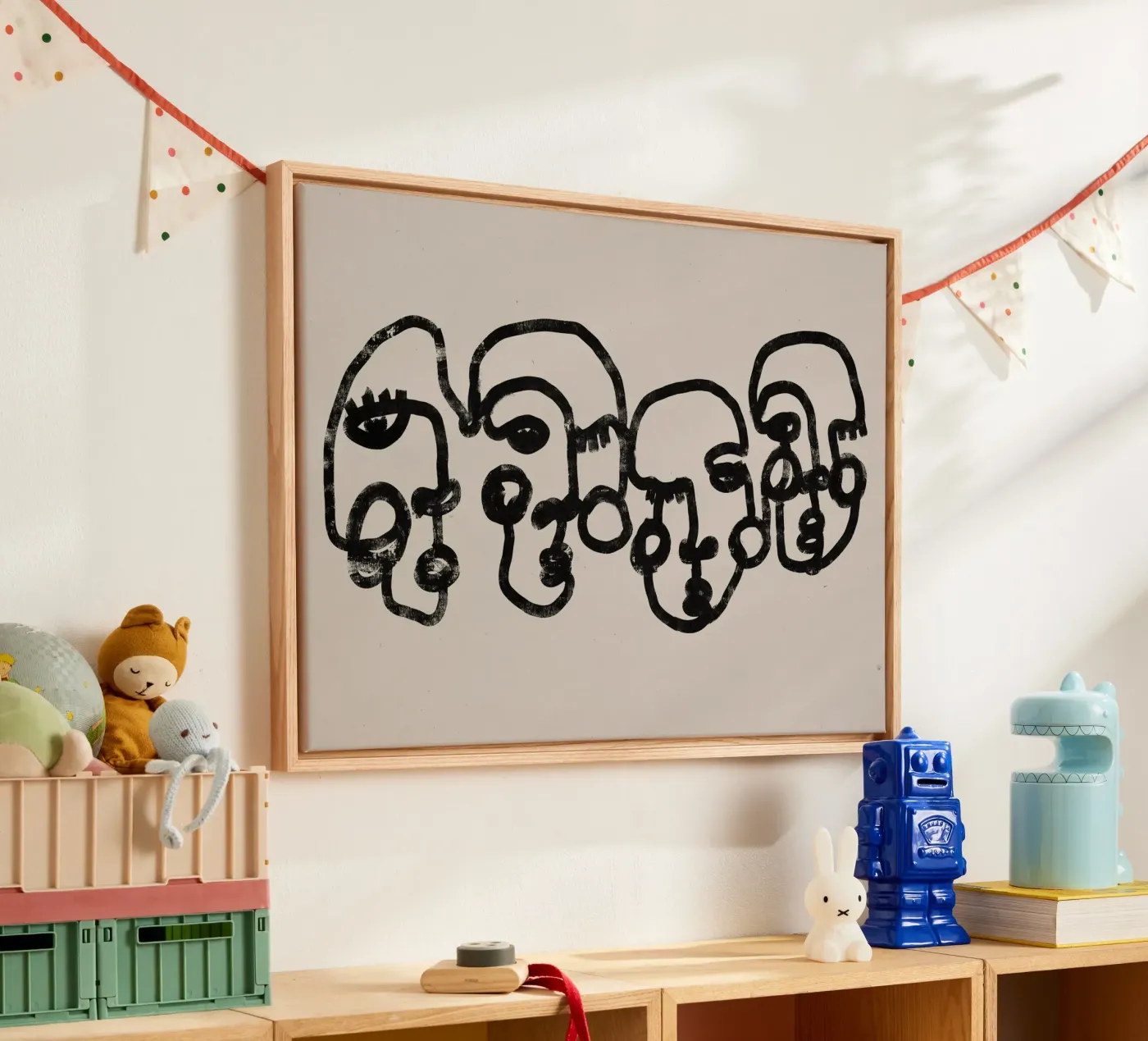 Four Faces canvas van treechild