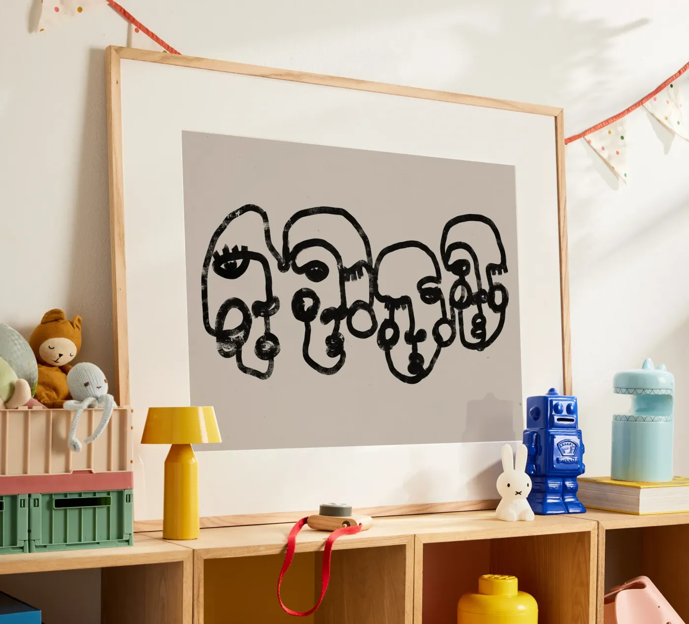Four Faces Poster von treechild