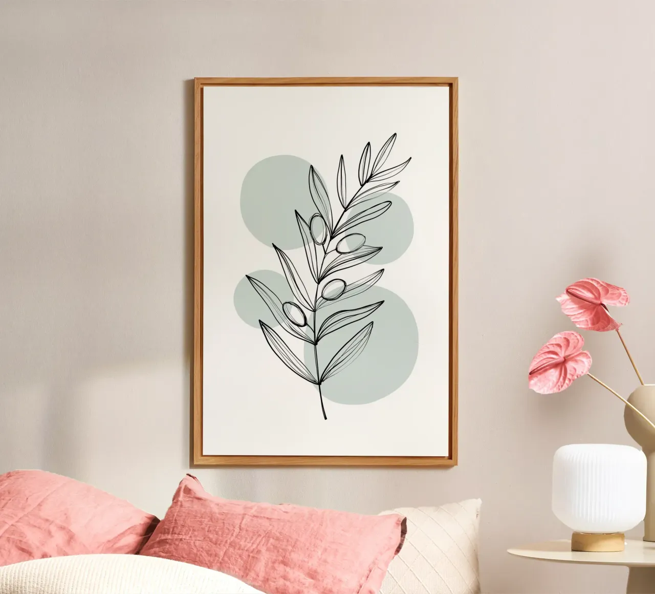 Alina Buffiere - Delicate Botanicals - Olive pannello forex da The Artcircle