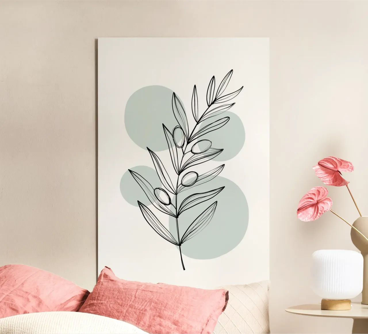 Alina Buffiere - Delicate Botanicals - Olive pannello forex da The Artcircle