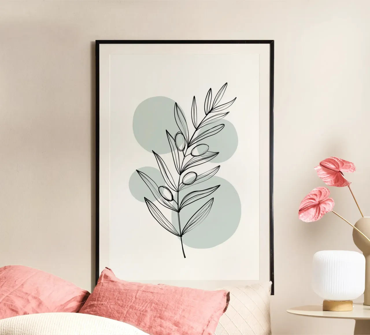 Alina Buffiere - Delicate Botanicals - Olive carta hahnemühle da The Artcircle