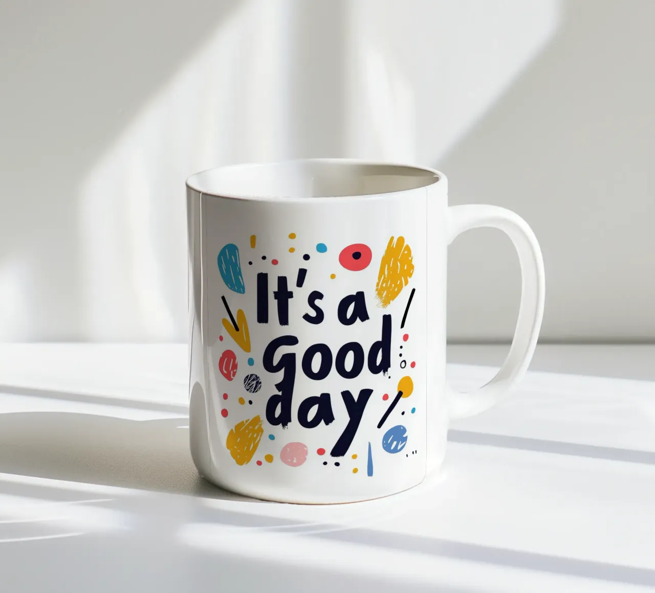 It's a good day - 2 tazza in ceramica da Art Typo Essentiel
