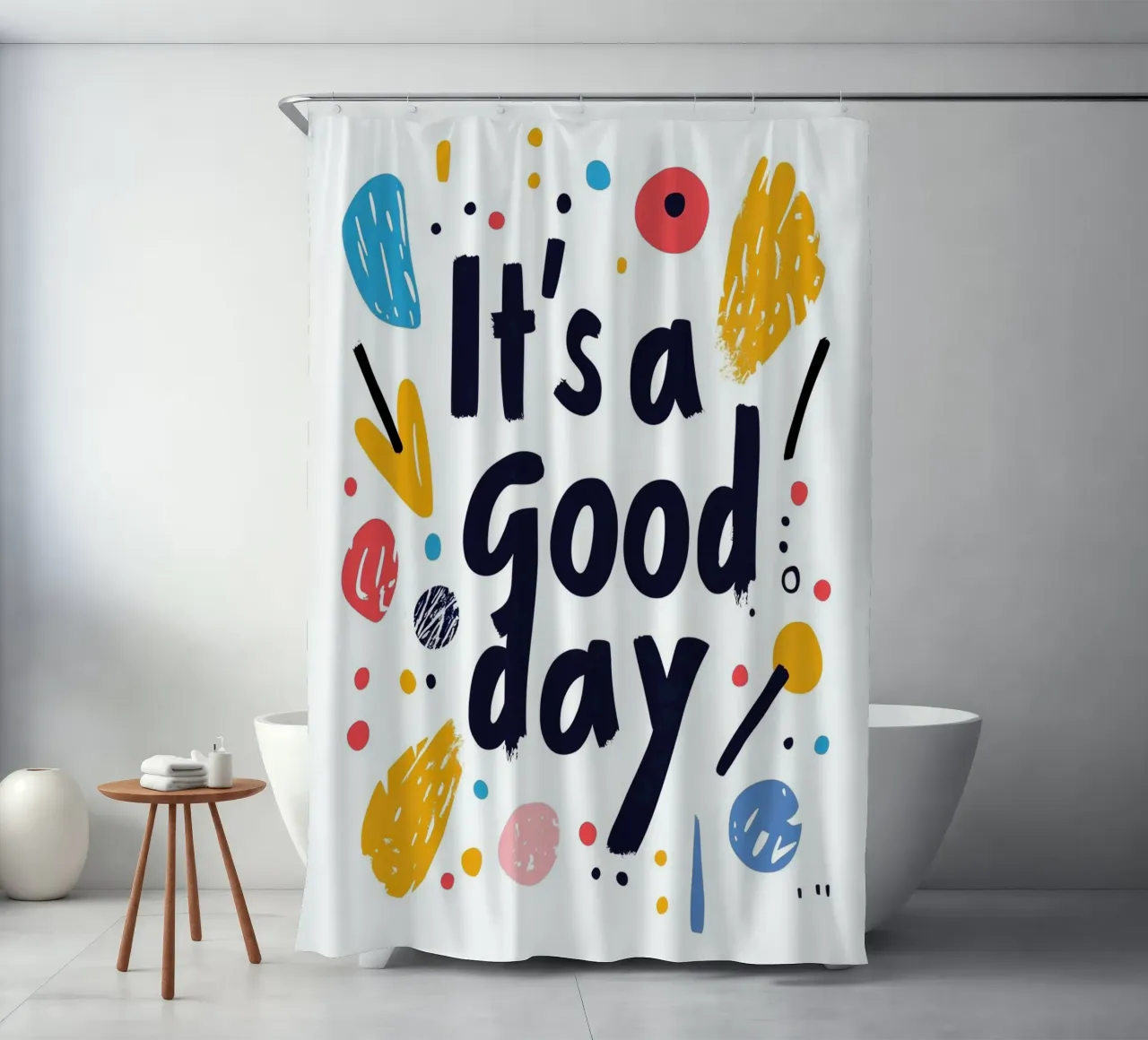 It's a good day - 2 Duschvorhang von Art Typo Essentiel