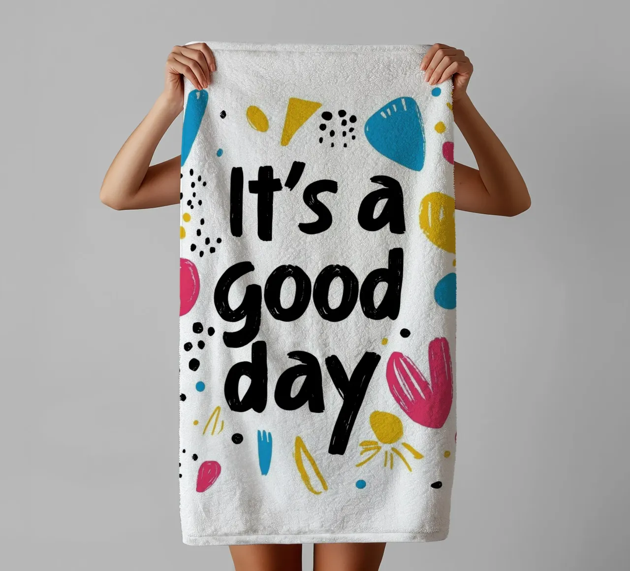 It's a good day asciugamano da bagno da Art Typo Essentiel