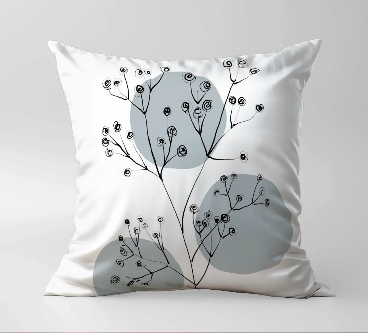 Alina Buffiere - Delicate Botanicals - Schleierkraut cuscino da The Artcircle