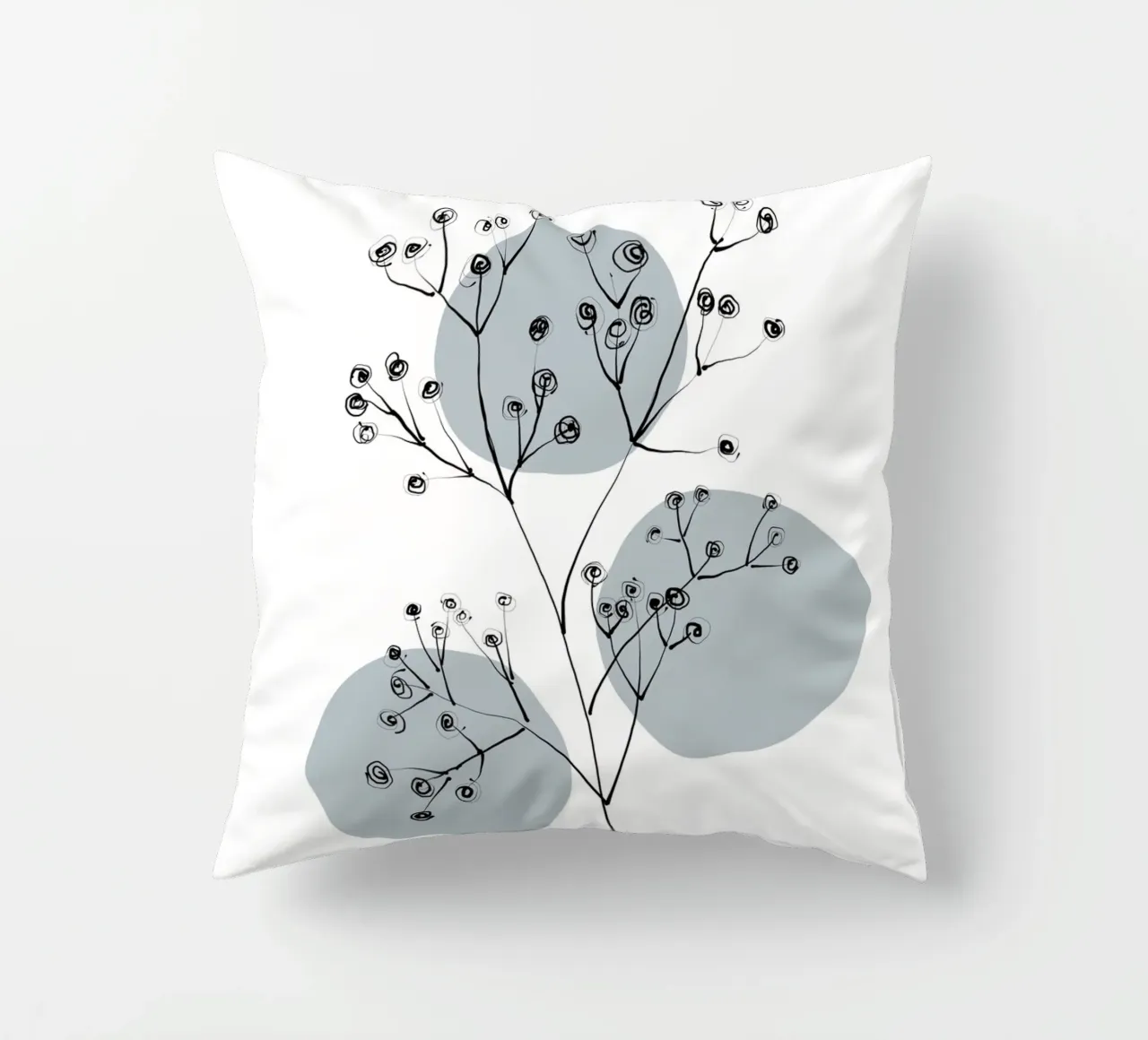 Alina Buffiere - Delicate Botanicals - Schleierkraut cuscino da The Artcircle